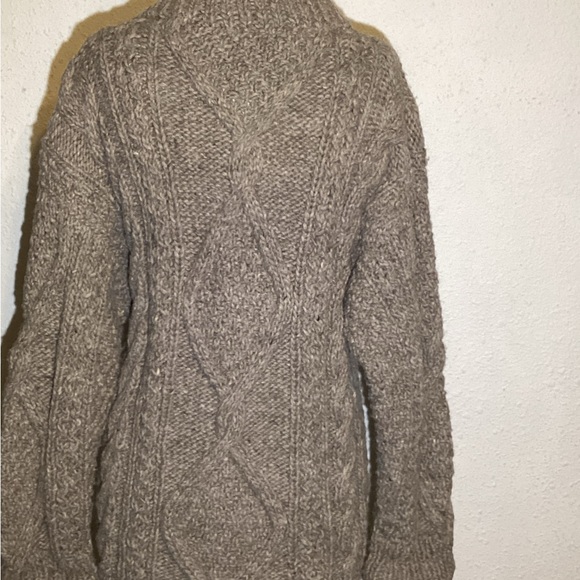 Rainbow crafts handmade chunky knitted merino wool sweater size XL - Picture 6 of 13